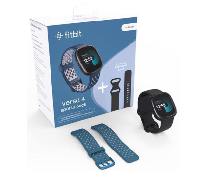 Smartwatch Google Fitbit Versa 4 Bundle czarna